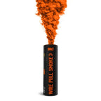 Grenade fumigène SMOKE GRENADE wp40 ENOLA GAYE dégageant une épaisse fumée orange