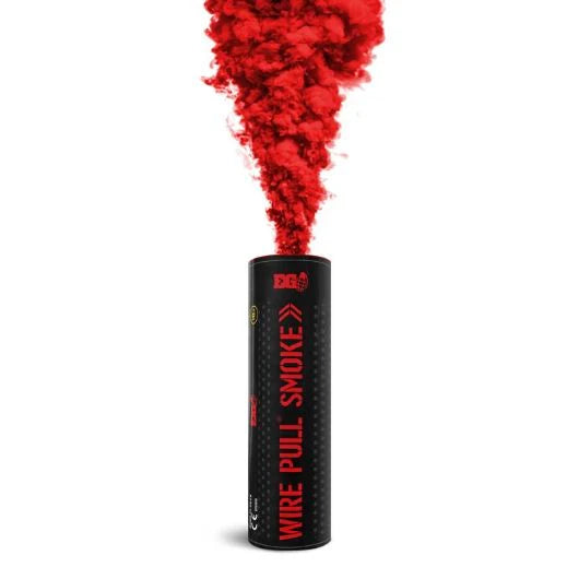 SMOKE GRENADE wp40 ENOLA GAYE fumigène rouge avec émission de fumée épaisse