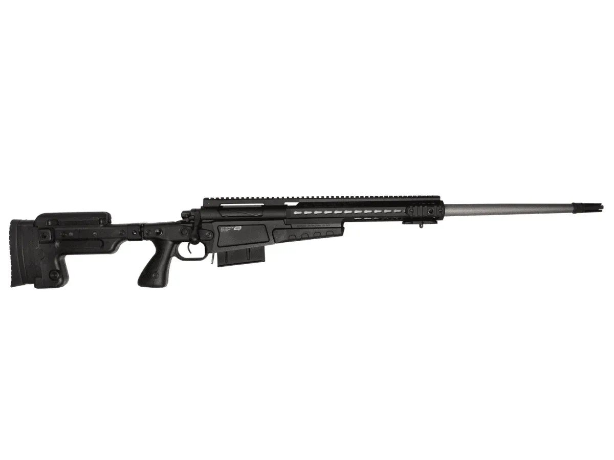 ASG sniper airsoft rifle with a sleek design and adjustable stock for precision shooting