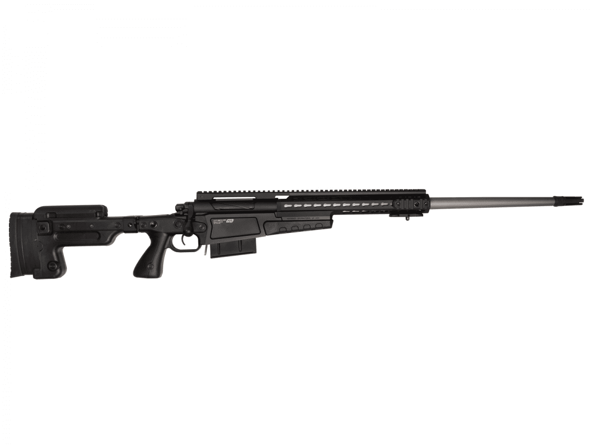 ASG sniper airsoft rifle with a sleek design and adjustable stock for precision shooting