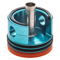 SOFTAIR ERGAL cylinder head with a durable aluminum design for airsoft performance upgrades