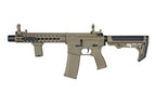 SPECNA ARMS E07 EDGE LIGHT AEG in tan with tactical features and adjustable stock