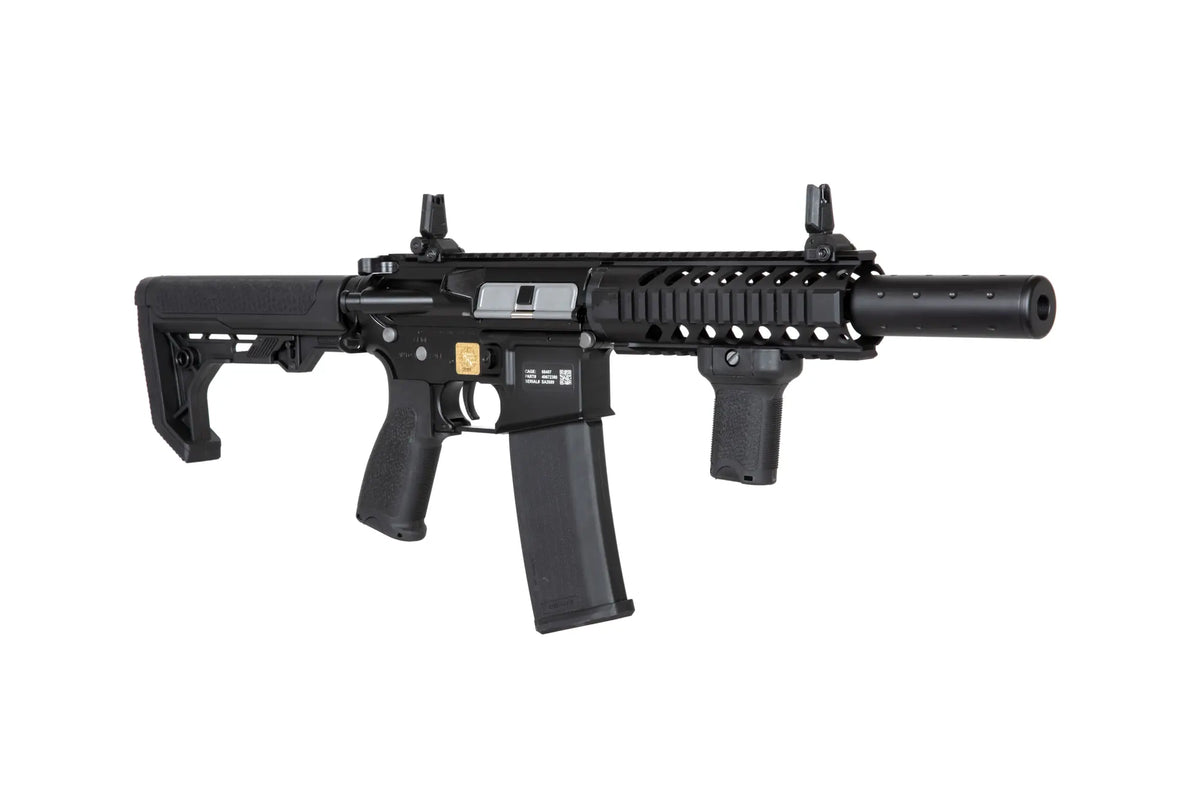 SPECNA ARMS E11 AEG AIRSOFT black electric airsoft rifle with adjustable stock and tactical handguard