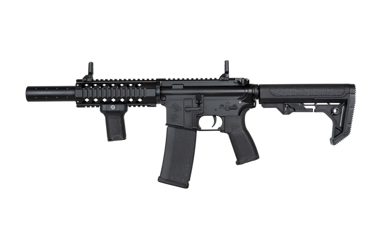 SPECNA ARMS E11 AEG AIRSOFT black tactical electric airsoft rifle with adjustable stock and rail system