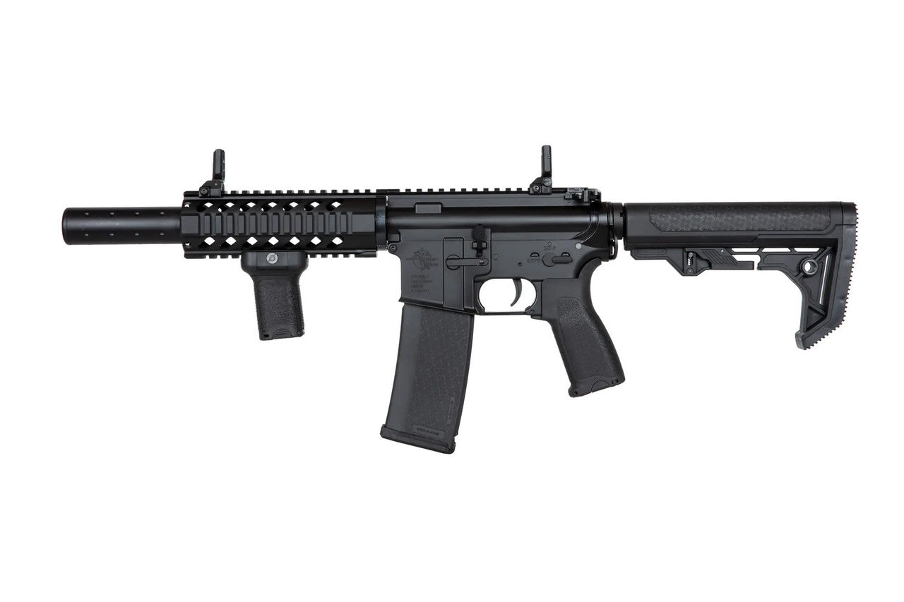 SPECNA ARMS E11 AEG AIRSOFT black tactical electric airsoft rifle with adjustable stock and rail system