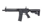 SPECNA ARMS E19 EDGE DANIEL DEFENSE MK18 AEG with black body and tactical rail for airsoft enthusiasts