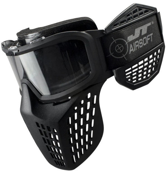 JT Airsoft Mask with Protective Mesh and Anti-Fog Lens for Safe Airsoft Play