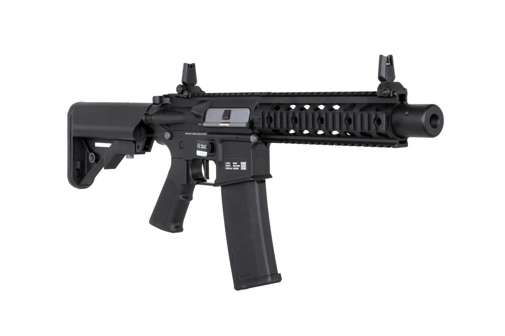 SPECNA ARMS AEG Airsoft Rifle with Adjustable Stock and Picatinny Rail for Tactical Play