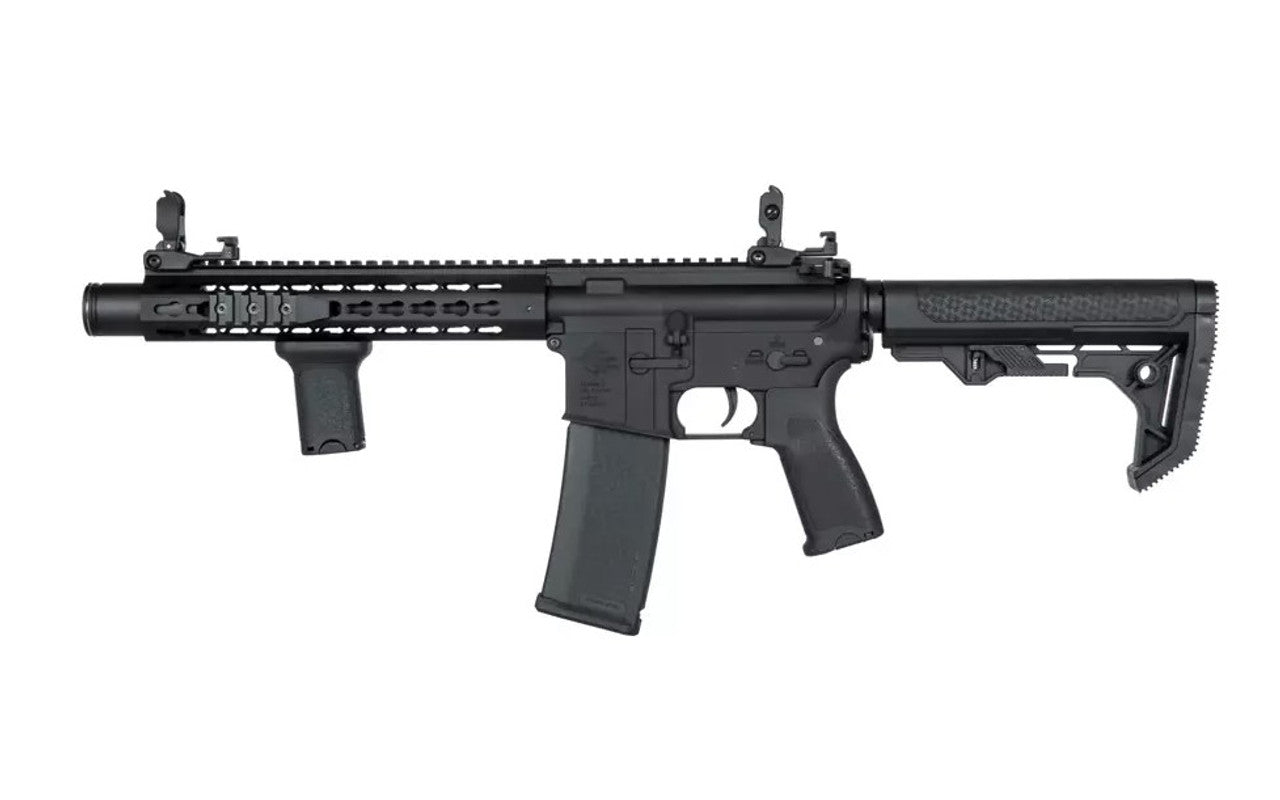 Specna Arms E07 Edge Light Ops for sale black SPECNA ARMS AEG airsoft rifle with adjustable stock and flip sights