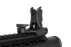 Specna Arms E07 Edge Light Ops for sale black AEG front flip sight mounted on top Picatinny rail