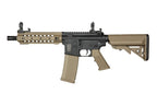 SPECNA ARMS AEG Rifle in Tan with Adjustable Stock and Rail System for Airsoft Enthusiasts