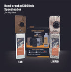 Hand-cranked SPEED LOADER 3000rnd TAN for M4/M16 with black and limpids for airsoft enthusiasts