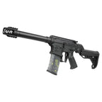 G&G SSG1 airsoft rifle with sleek black design and adjustable stock for optimal performance