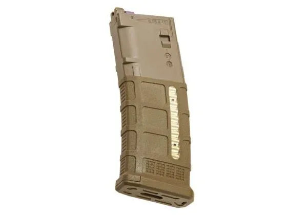 T8 P30 MWS GBB MAGAZINE in tan color for airsoft guns with durable design for extended use