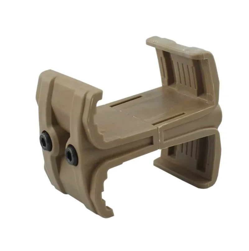 LINK CLAMP magazine clamp in tan color for securely holding magazines in place