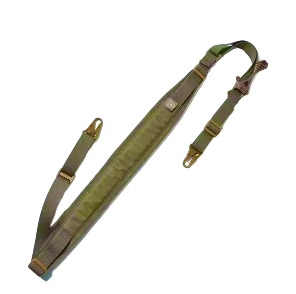 District Airsoft Adjustable Tactical Sling in green for secure firearm carry and ease of use