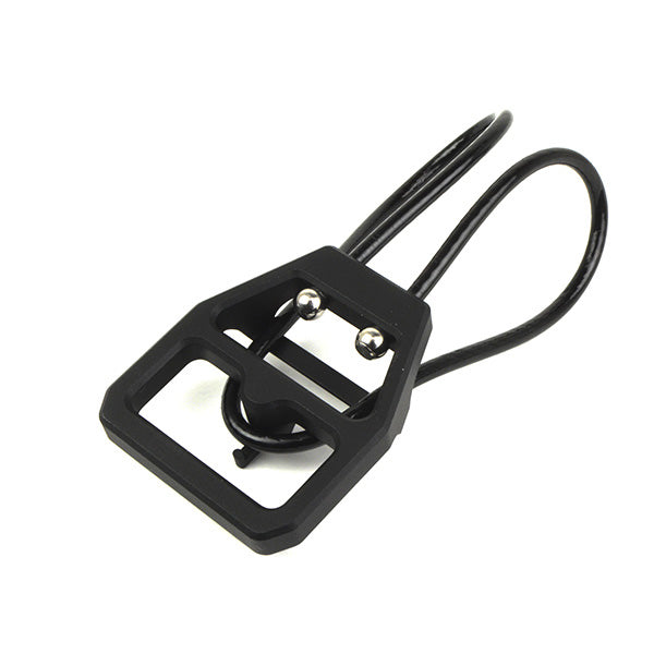 DISTRICT AIRSOFT CEINTURE A DETACHEMENT black quick release belt clip with elastic cord accessory for tactical gear