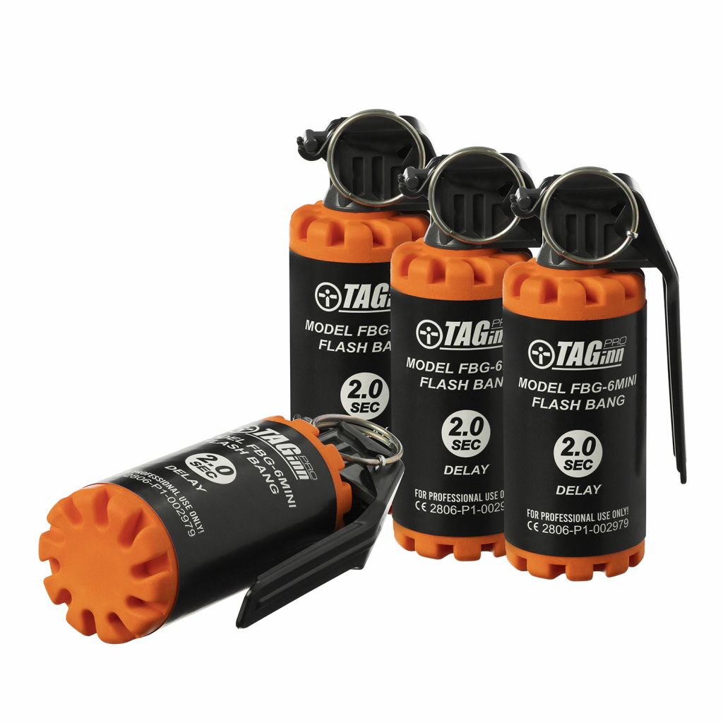 Taginn flash bang grenades set with 2.0 seconds delay for training and professional use