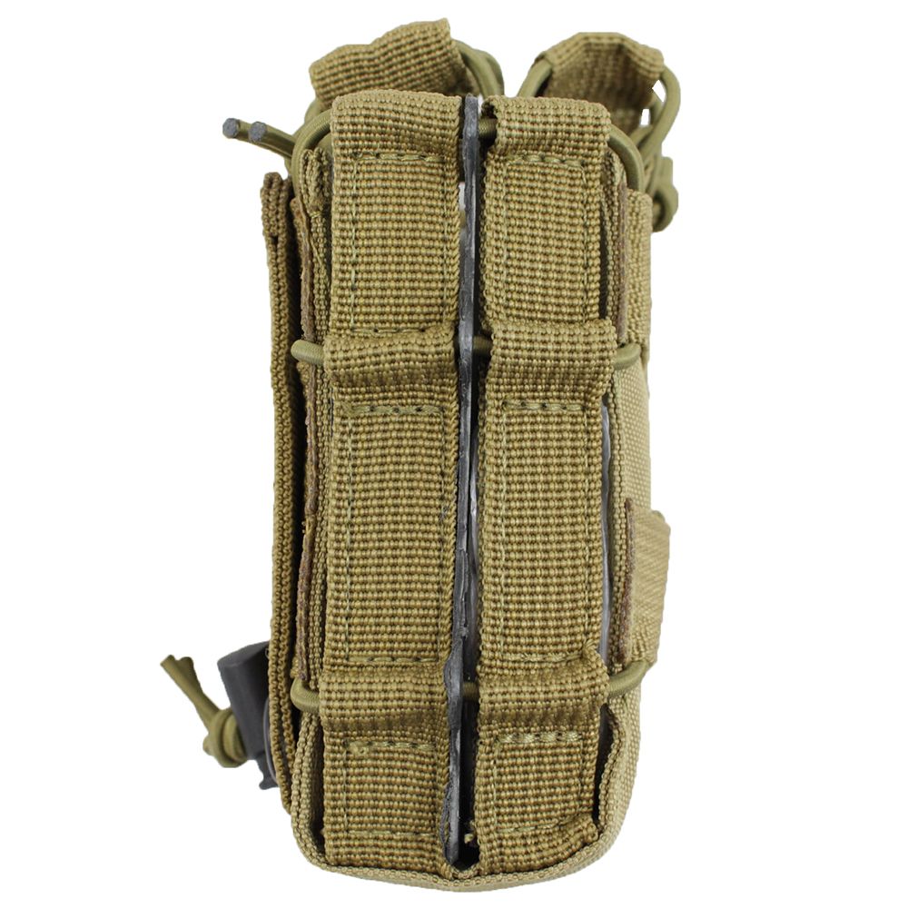 CYBERGUN FIREPOWER MAGAZINE POUCH in tan color with durable fabric and secure velcro design