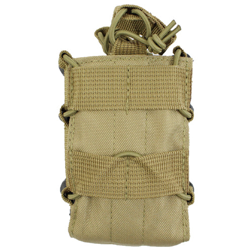 CYBERGUN FIREPOWER MAGAZINE POUCH in tan, featuring secure straps and durable material for tactical use