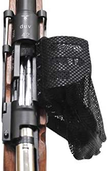 Double Bell Kar 98 black mesh rifle cover accessory for firearm protection and dust prevention