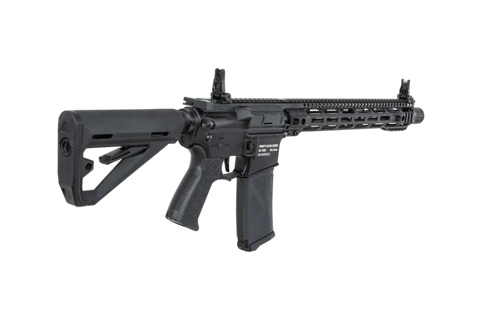 TRINITY ARMAMENT AEG with adjustable stock and rail system for custom attachments