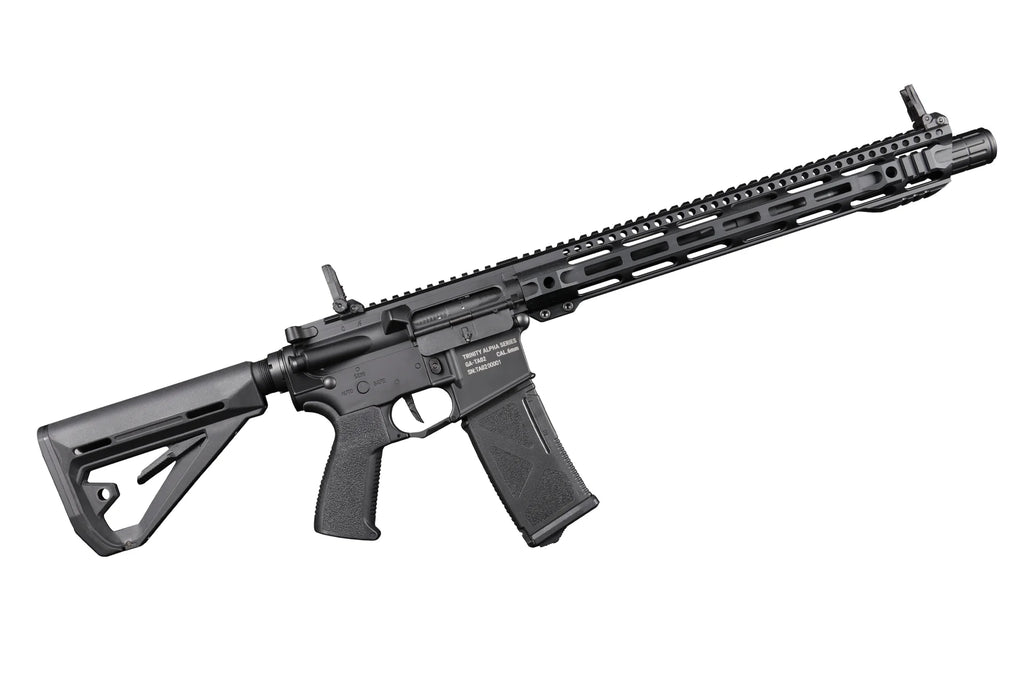 TRINITY ARMAMENT AEG Airsoft Rifle in Black with Adjustable Stock and Rail System