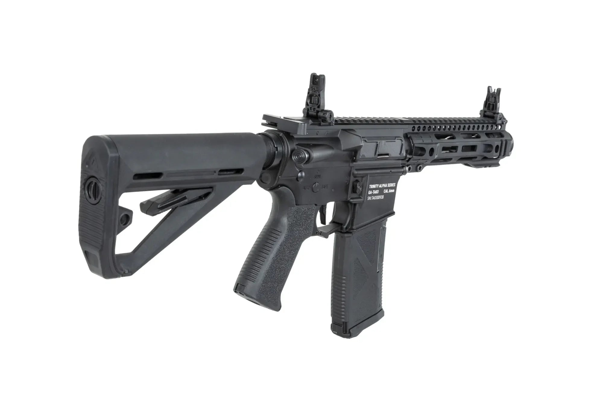 TRINITY ARMAMENT AEG Airsoft Rifle with Adjustable Stock and Rail System for Tactical Use