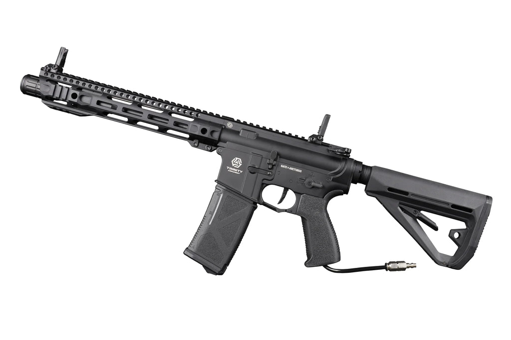 TRINITY ARMAMENT HPA Rifle with Adjustable Stock and Modular Rail System for Tactical Use