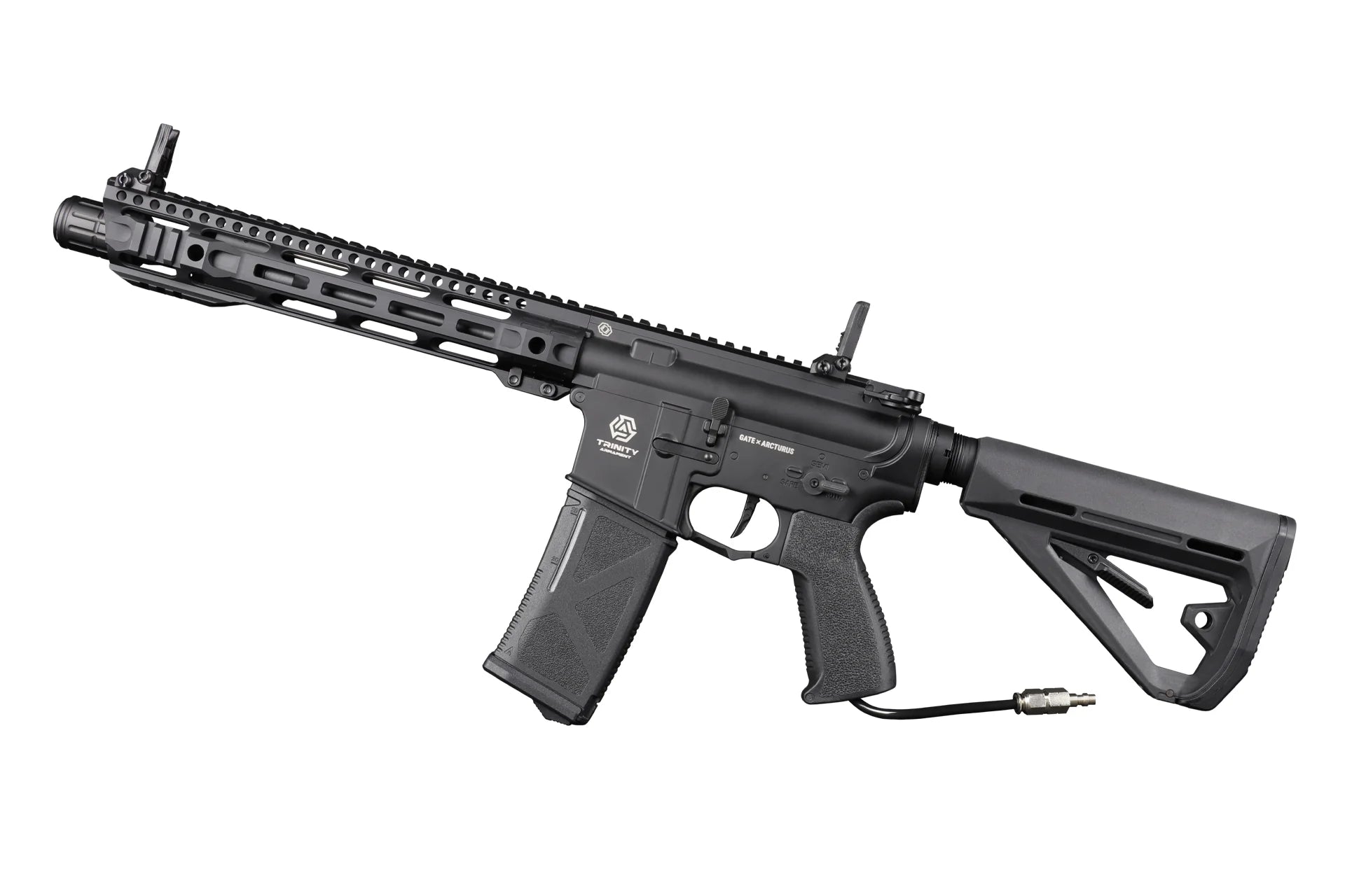 TRINITY ARMAMENT HPA Rifle with Adjustable Stock and Modular Rail System for Tactical Use