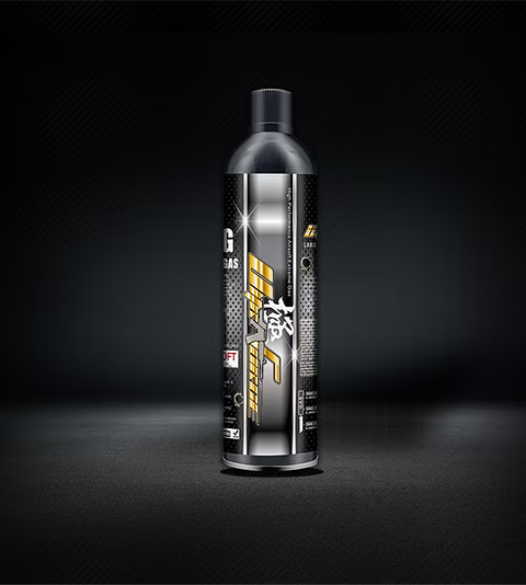 ULTRA FORCE AIRSOFT BLACK GAS 18kg canister designed for airsoft guns and optimal performance