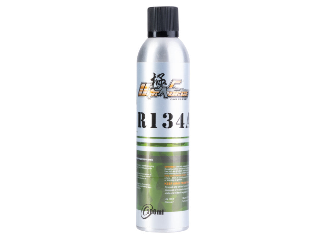 ULTRA FORCE AIRSOFT GAS R134 500ml canister for efficient airsoft performance and reliable propellant use