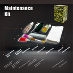 ULTRA FORCE AIRSOFT MAINTENANCE KIT including lubricants, oils, brushes, and cleaning cloths for effective airsoft upkeep