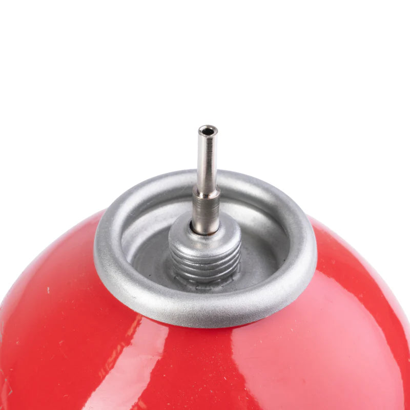 ULTRA FORCE AIRSOFT RED GAS 14kg canister featuring a secure nozzle for reliable use