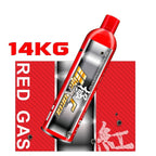 ULTRA FORCE AIRSOFT RED GAS 14kg canister designed for high-performance airsoft guns