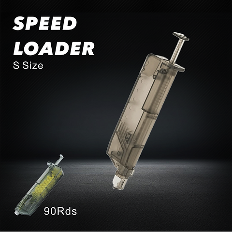 ULTRA FORCE AIRSOFT SPEED LOADER 90 rnd in transparent design for quick BB loading during airsoft games