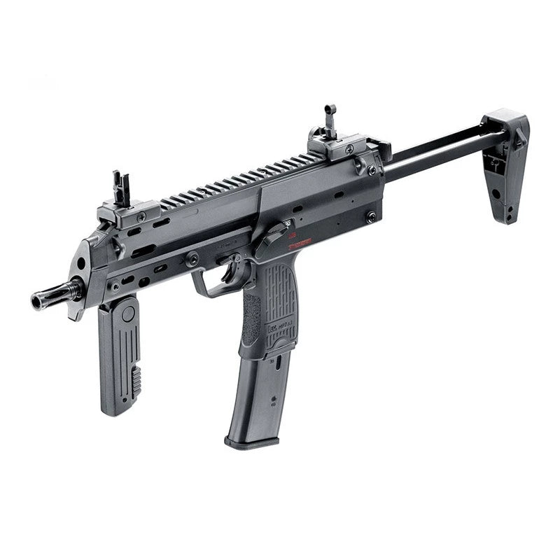 Réplique UMAREX MP7A1 gbb de VFC, pistolet GBBR noir avec crosse repliable et poignée avant