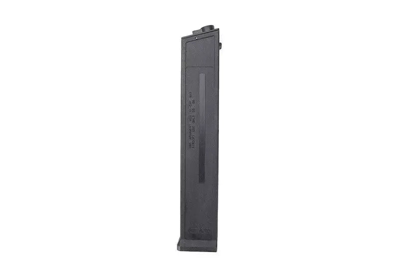 G&G UMG airsoft magazine in black, designed for reliable feeding in airsoft guns