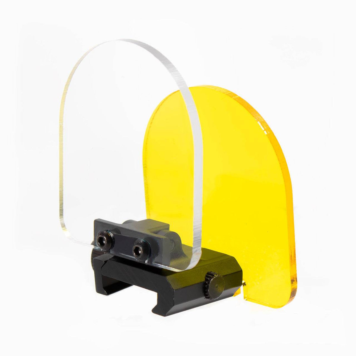 AIM EXTERNE lens protector with clear and yellow shields for enhanced optical protection