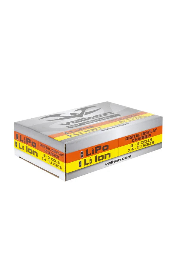 Valken Airsoft Battery Charger with digital display for LiPo and Li-ion batteries, 7.4V to 11.1V compatible
