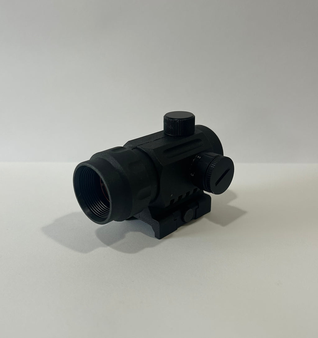Valken Black Red Dot Airsoft Sight with Adjustable Magnification for Accurate Targeting