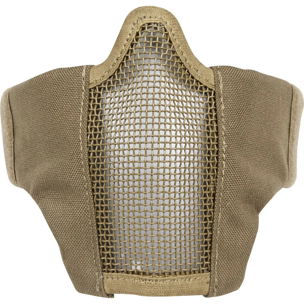 VALKEN TANGO MESH MASK in tan color designed for comfort and breathability during airsoft games