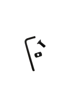 KILLHOUSE Vertical Grip Installation Kit with screw and hex key for easy setup