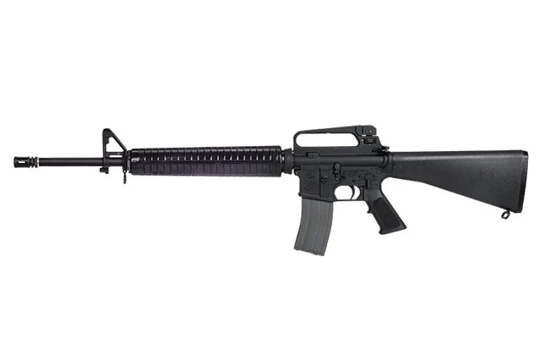 VFC COLT M16A2 Airsoft Rifle with Full Metal Construction and Adjustable Rear Sight