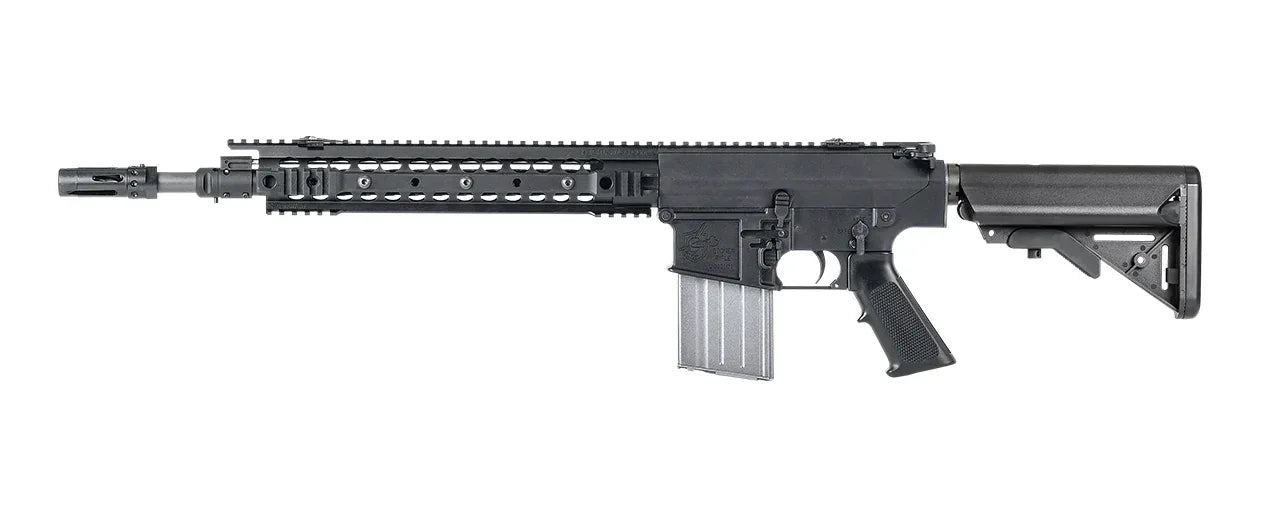 VFC KAC SR25 CARABINE with sleek design and modular accessories for tactical use