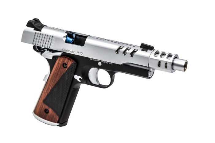 VORSK AIRSOFT CS DEFENDER PRO MEU GAS BLOWBACK PISTOL - BLACK & SILVER