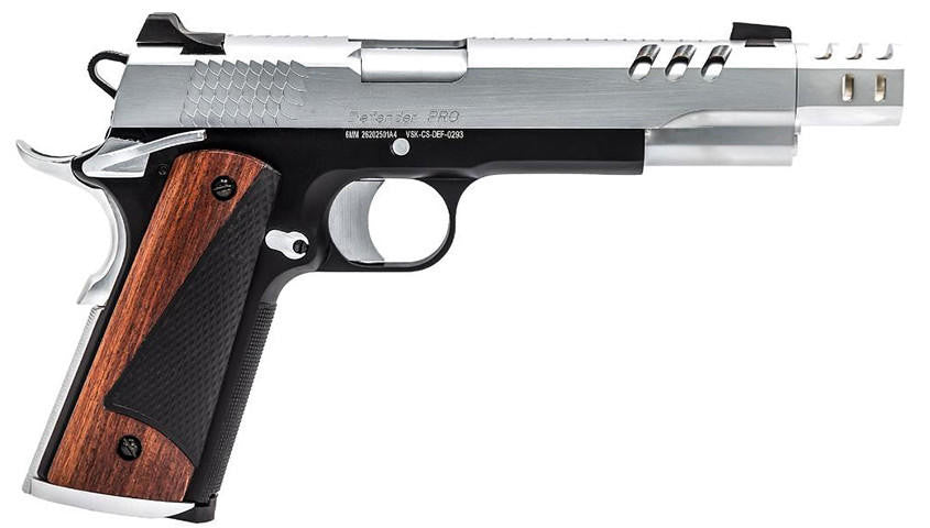 VORSK AIRSOFT CS DEFENDER PRO MEU GAS BLOWBACK PISTOL - BLACK & SILVER