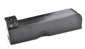 District Airsoft VSR10 magazine in black, designed for optimal airsoft performance and reliability