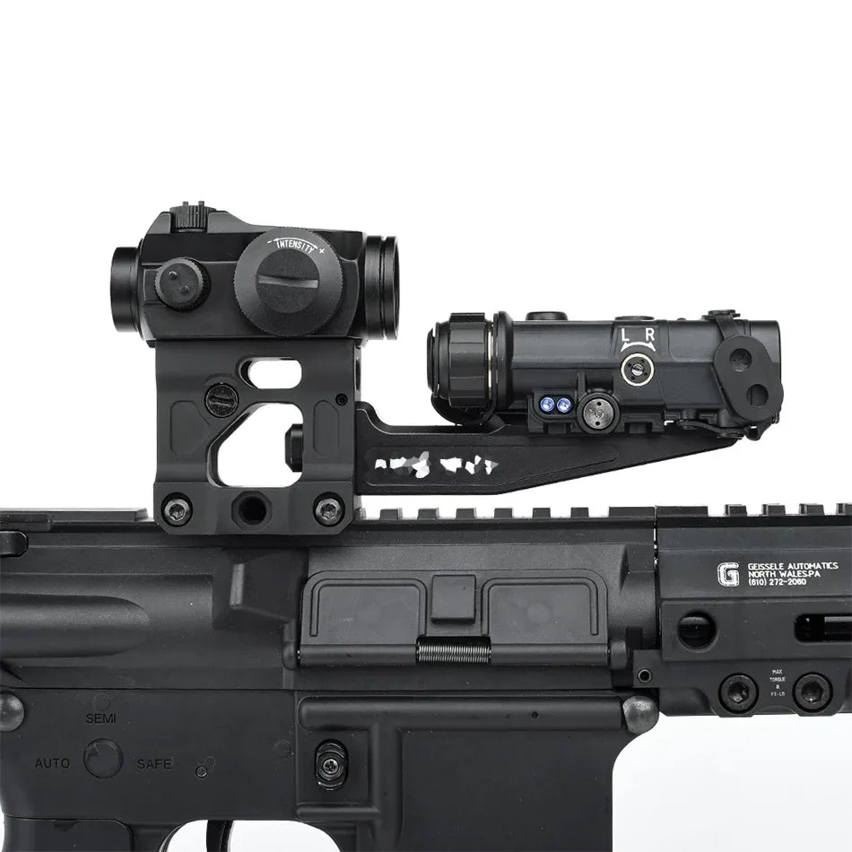 WADSN SKIFF HRF LASER MOUNT installed on a tactical firearm with advanced optics