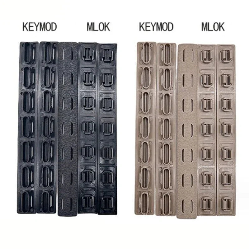 WADSN KEYMOD PROTECTION panels in black, tan, and dark earth for tactical accessories
